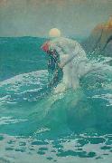 Howard Pyle The Mermaid oil painting artist